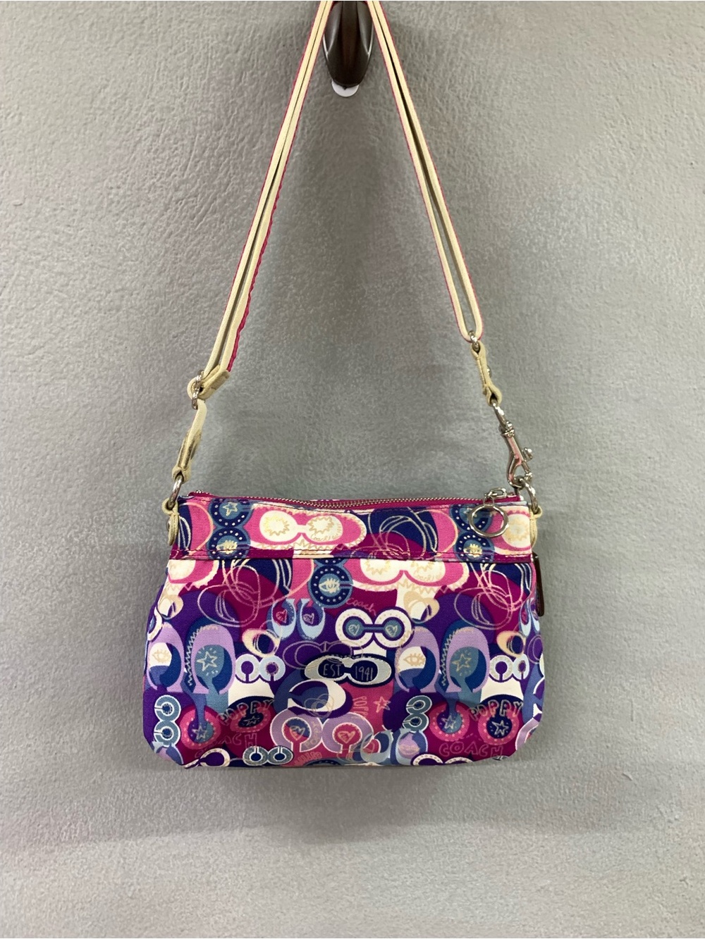 Coach Poppy Pop C Signature Graffiti Sequin Crossbody Purse #46347 y2k - Picture 9 of 15